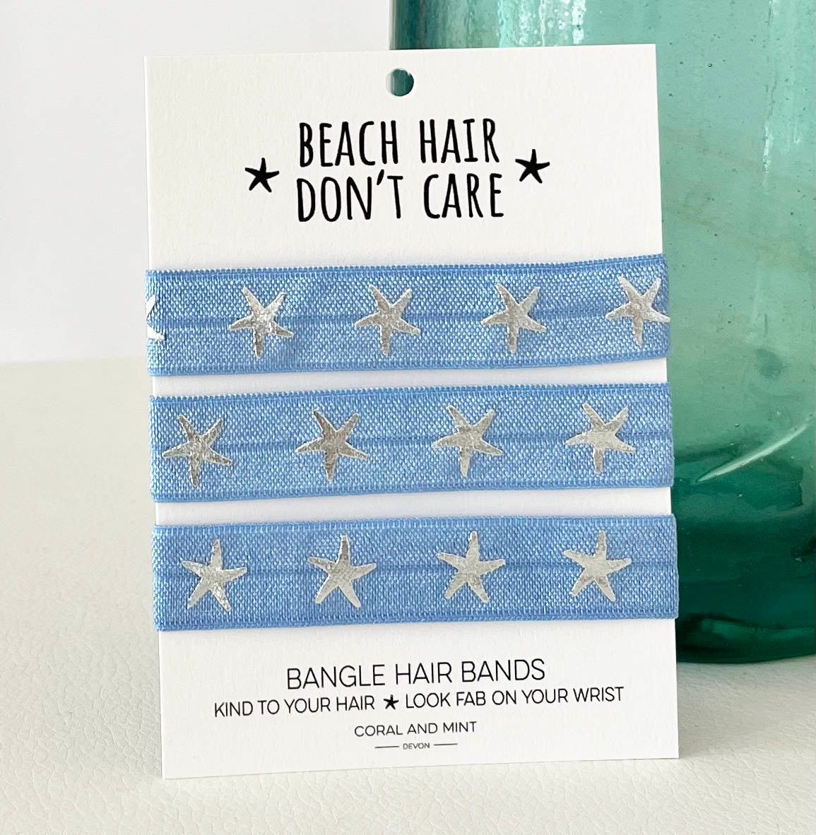 Beach Hair Bangle Band - cornflower blue