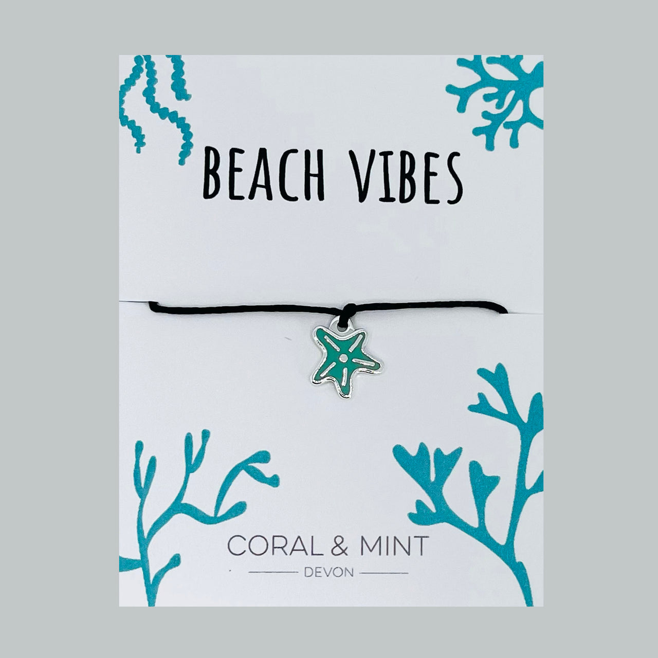 Beach Vibes - teal starfish