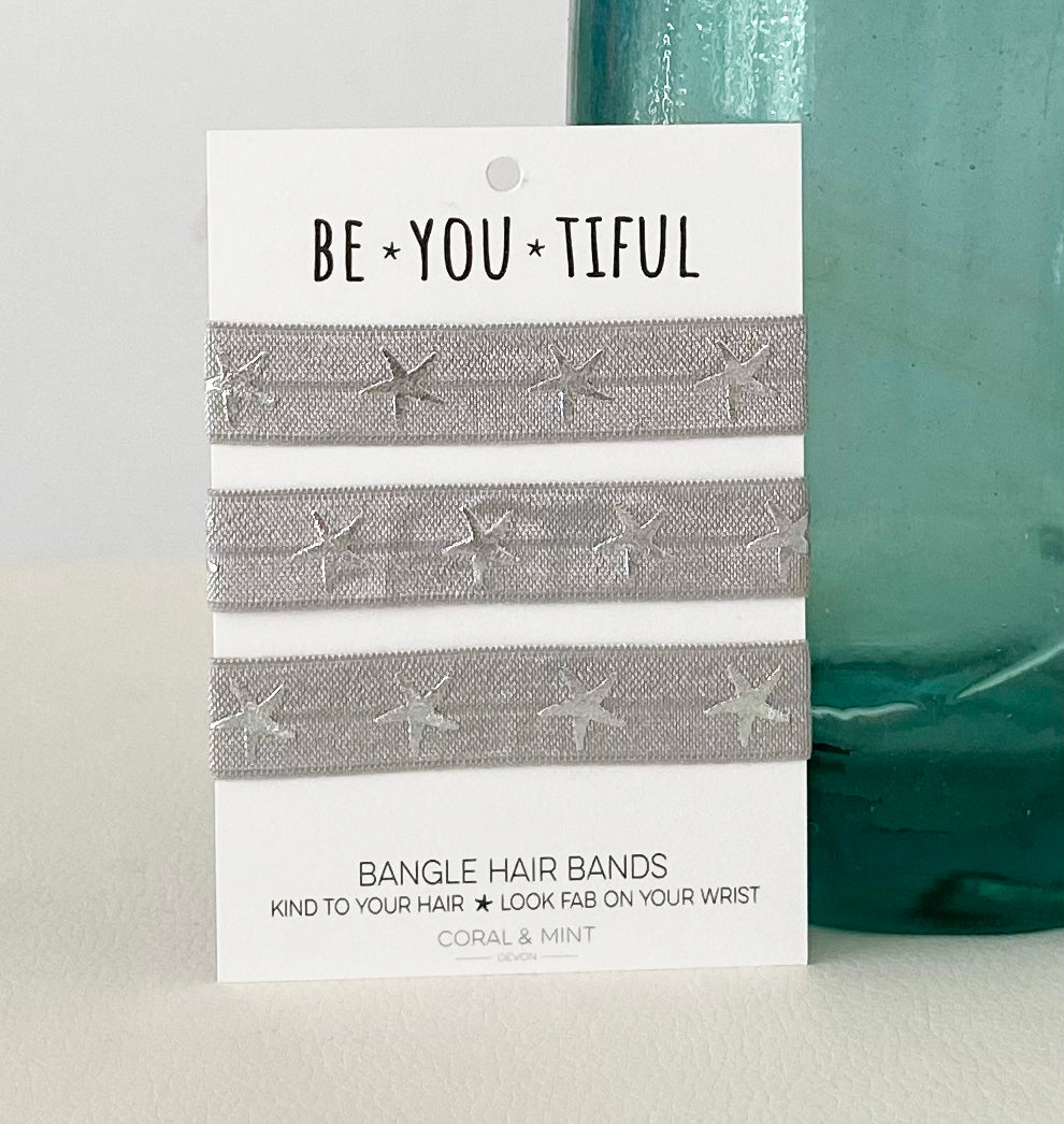 Be-you-ti-ful Hair Bangle Band - Silver