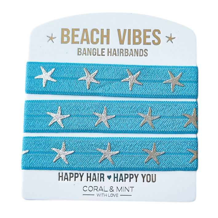 Beach Vibes Bangle Hairbands - Coralandmint