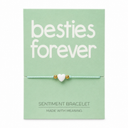 Besties Forever Sentiment Bracelet - Coralandmint