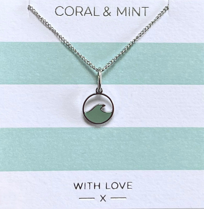Wave Charm Necklace