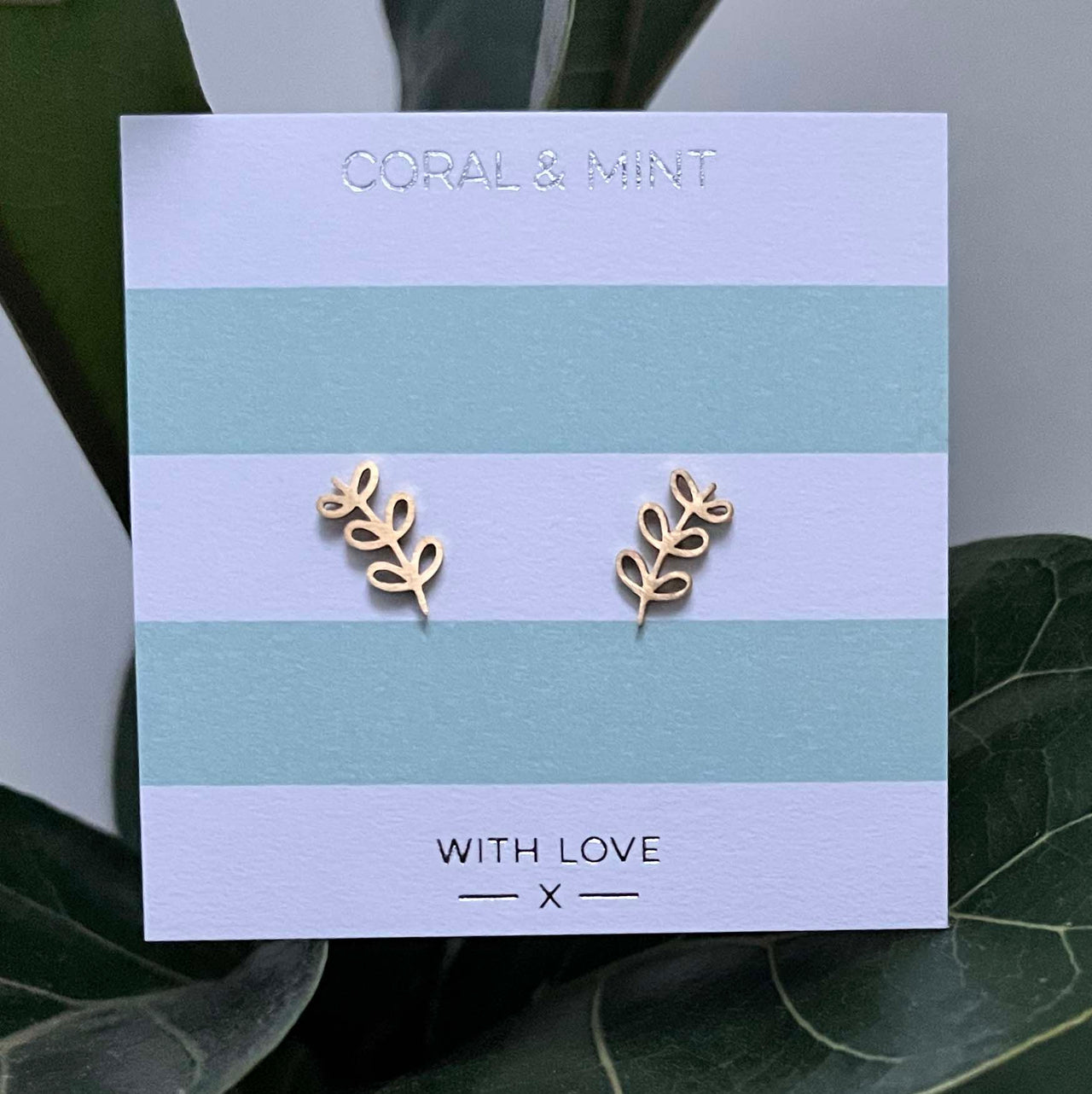 Gold Stem Climber Studs