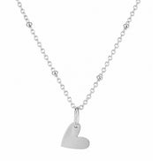 Siver heart charm Necklace - Coralandmint