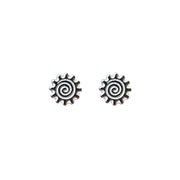 Silver Sun Studs - Coralandmint
