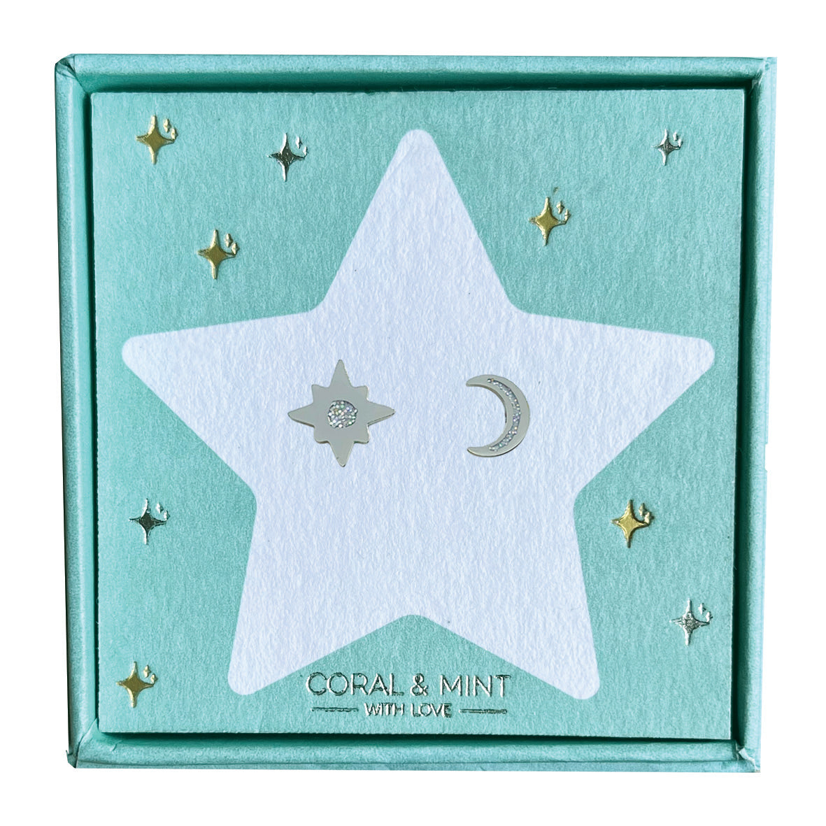 Christmas Edition - Star and Moon Studs