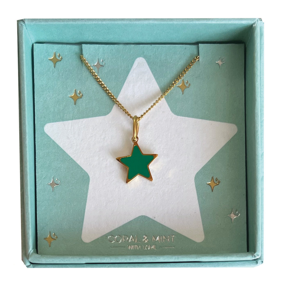 Christmas - Emerald Star Necklace