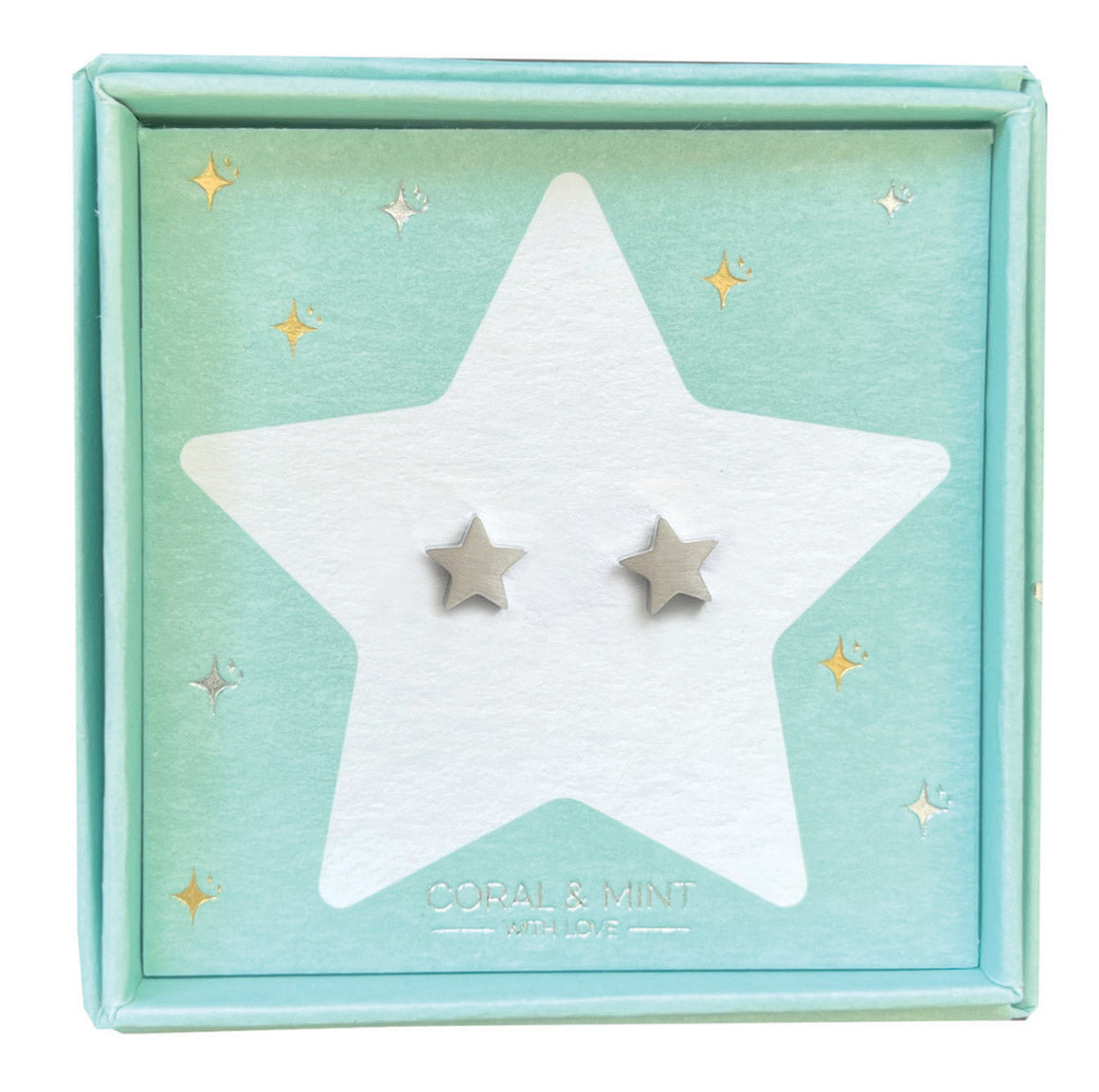 Christmas Edition - Silver Star Studs