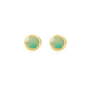 Mini Gold Pebble Studs - Various Colours - Coralandmint