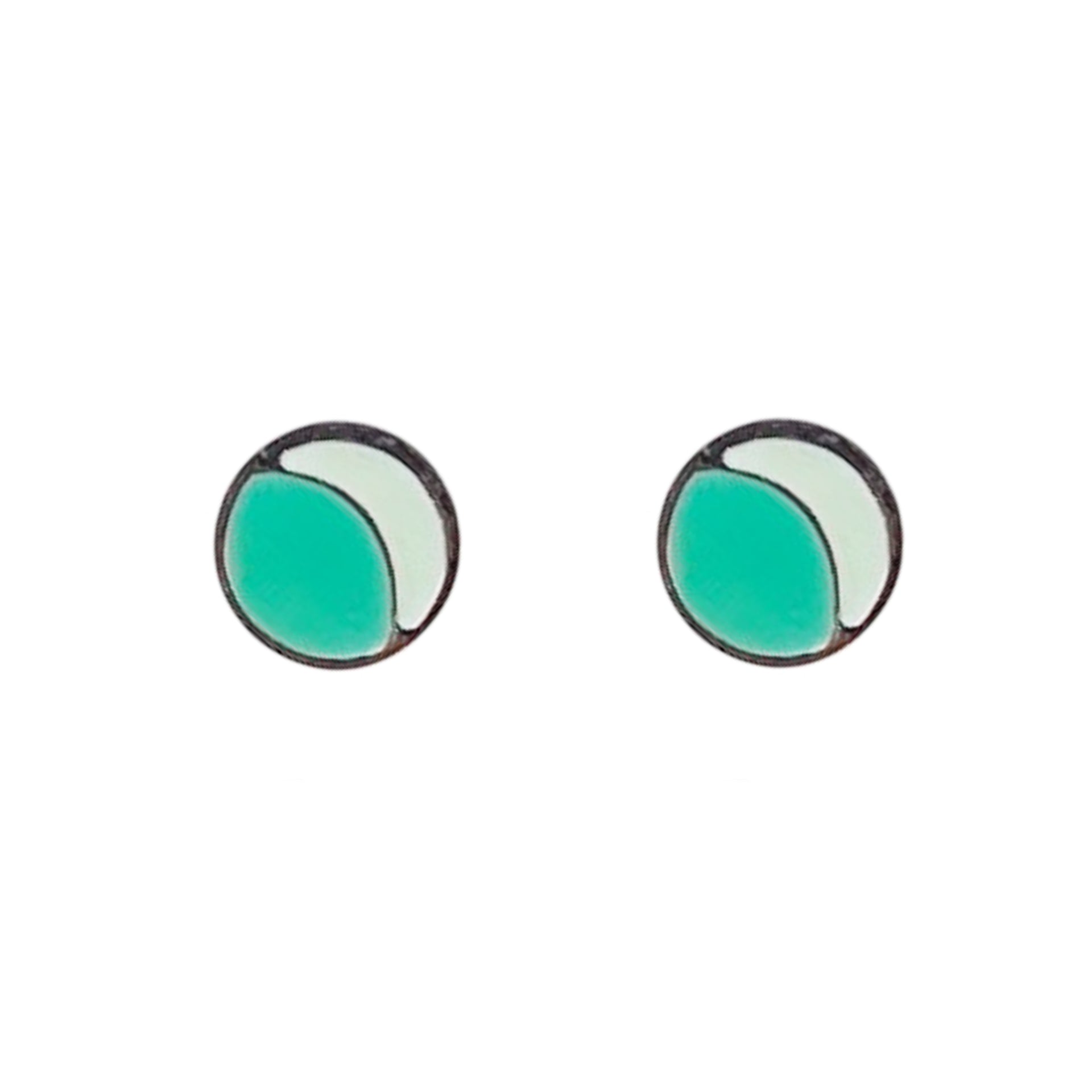 Duo Studs - Coralandmint