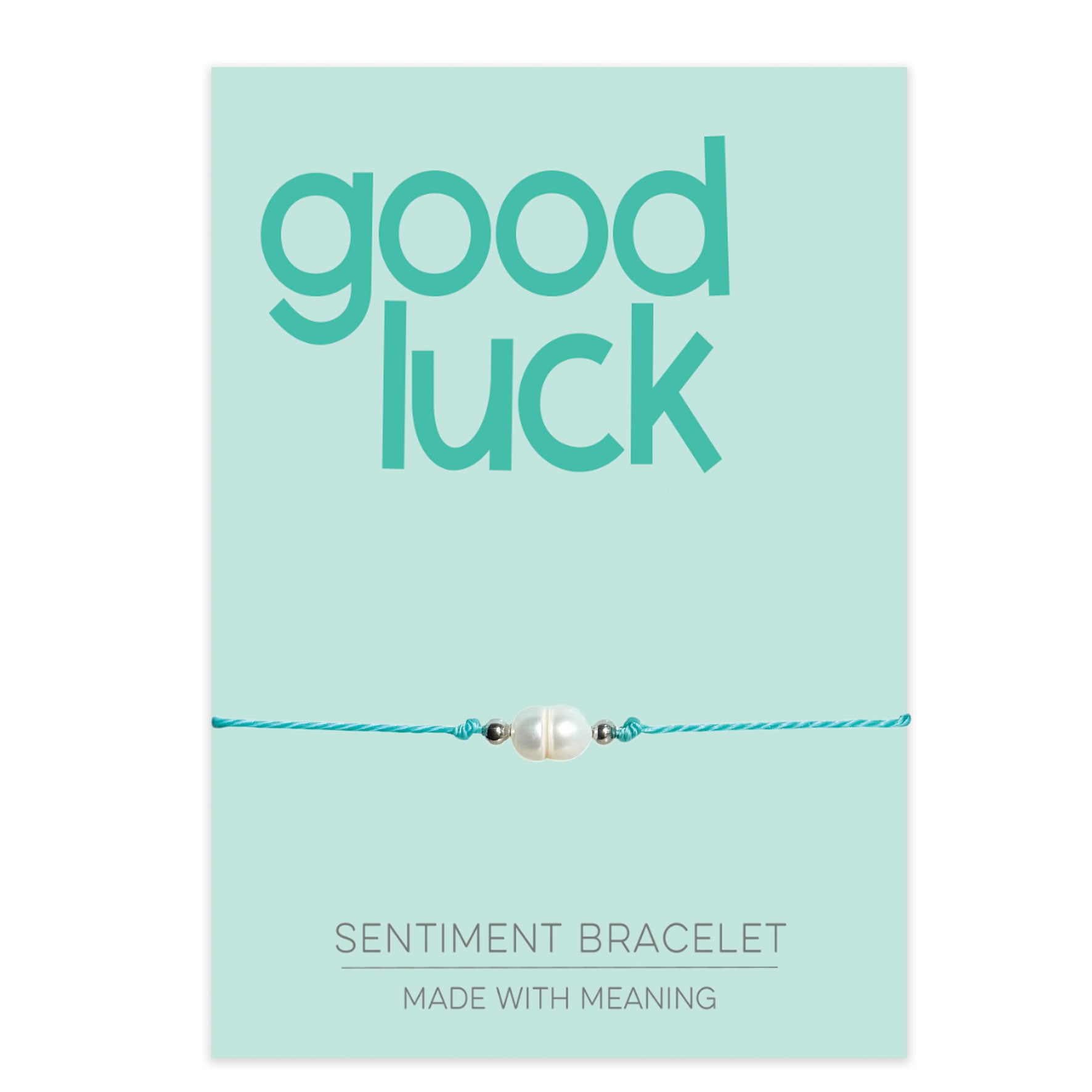 PRE ORDER Good Luck Sentiment Bracelet - Coralandmint