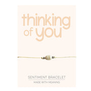 PRE ORDER Thinking of You Sentiment Bracelet - Coralandmint