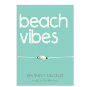 PRE ORDER Beach Vibes Sentiment Bracelet - Coralandmint