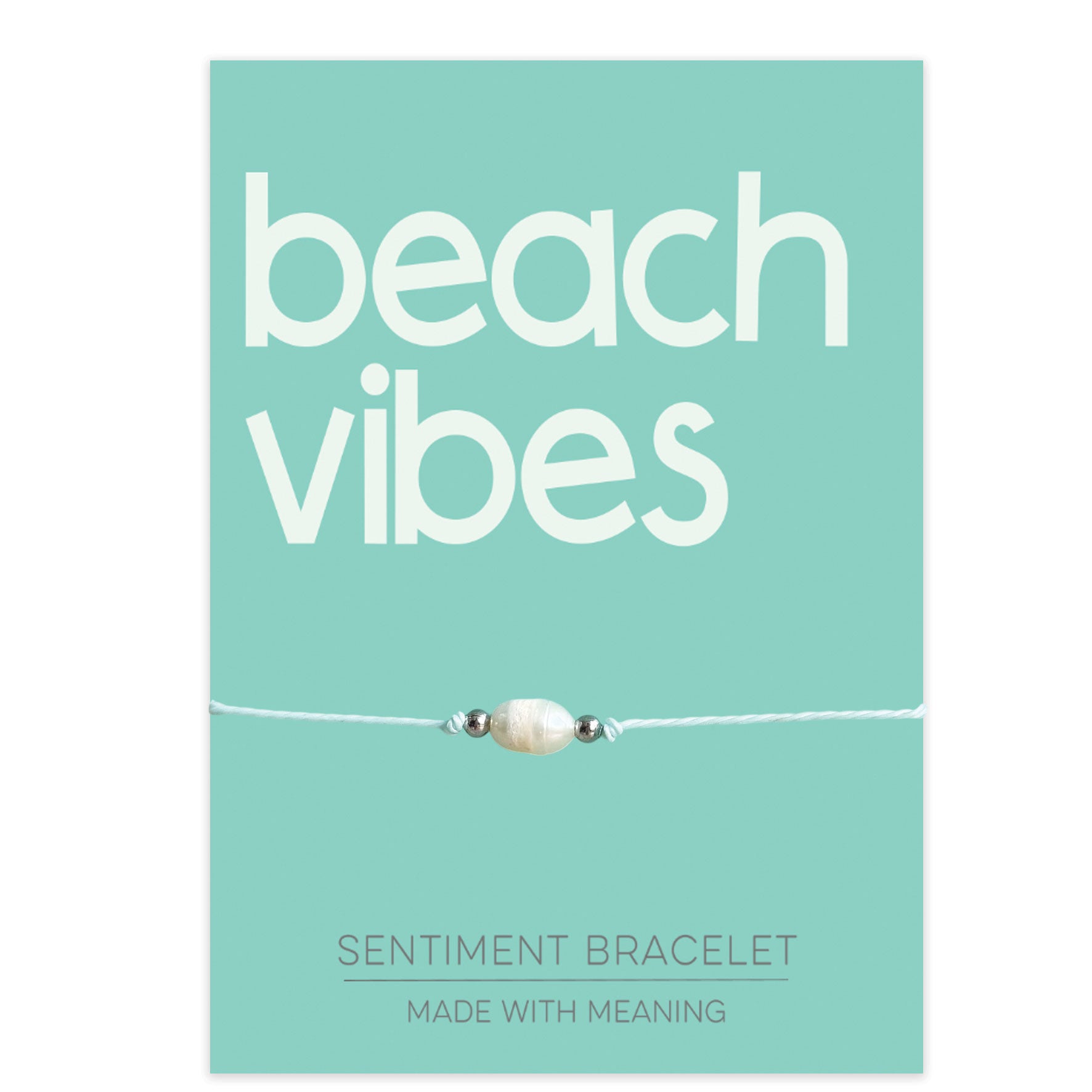 PRE ORDER Beach Vibes Sentiment Bracelet - Coralandmint