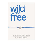 PRE ORDER Wild and Free Sentiment Bracelet - Coralandmint