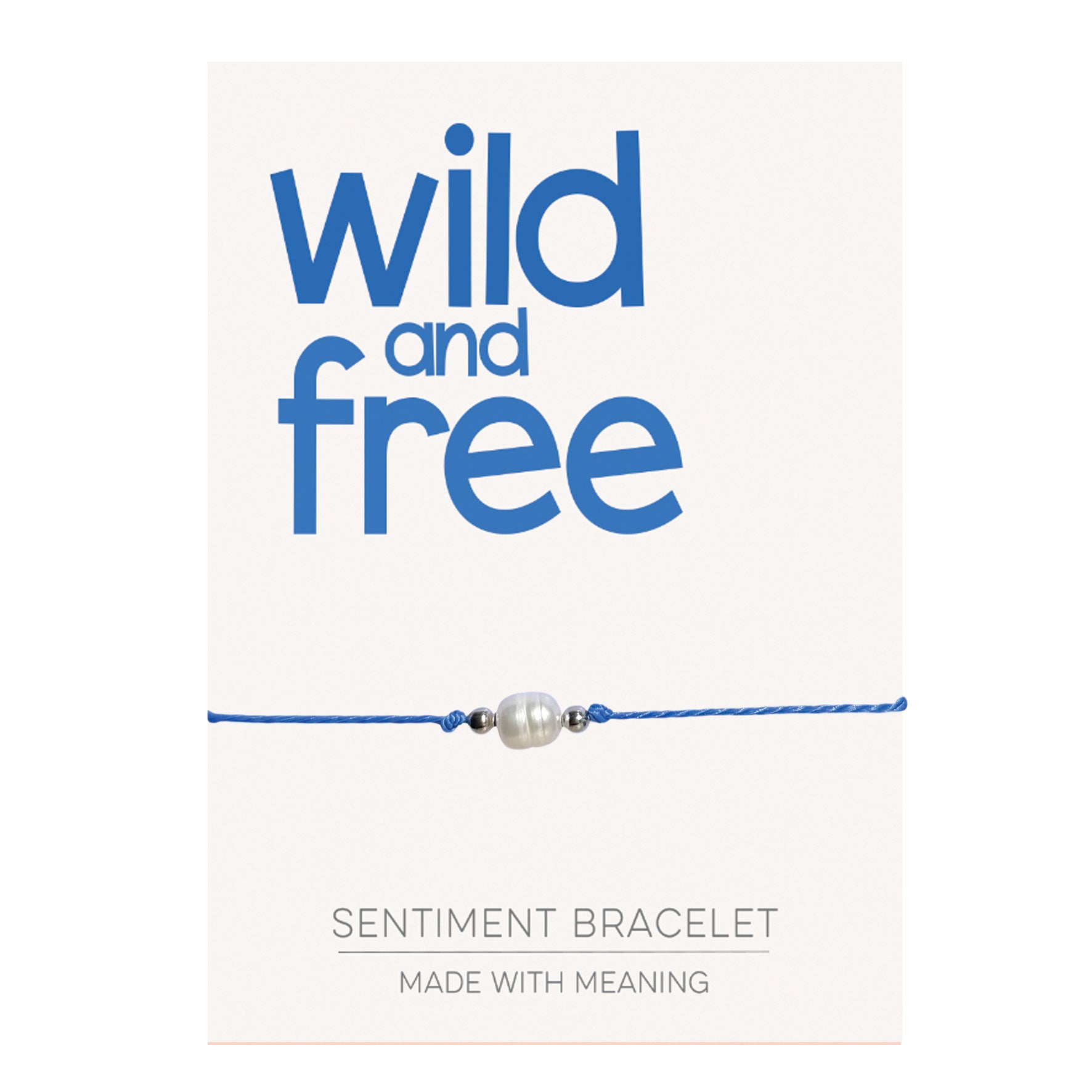 PRE ORDER Wild and Free Sentiment Bracelet - Coralandmint