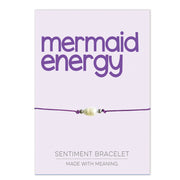PRE ORDER Mermaid Energy Sentiment Bracelet - Coralandmint