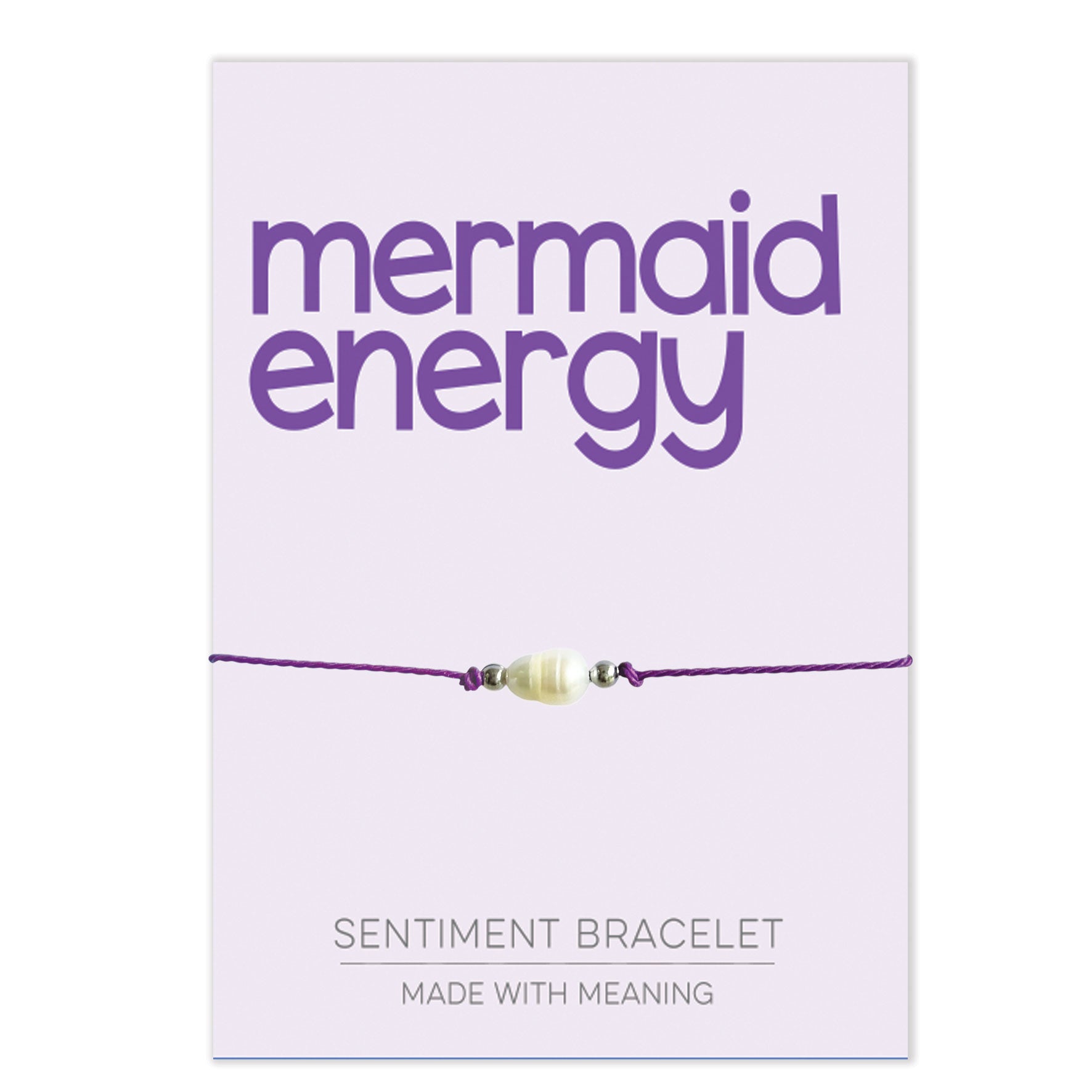 PRE ORDER Mermaid Energy Sentiment Bracelet - Coralandmint