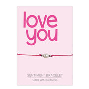PRE ORDER Love You Sentiment Bracelet - Coralandmint