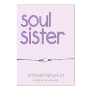 PRE ORDER Soul Sister Sentiment Bracelet - Coralandmint