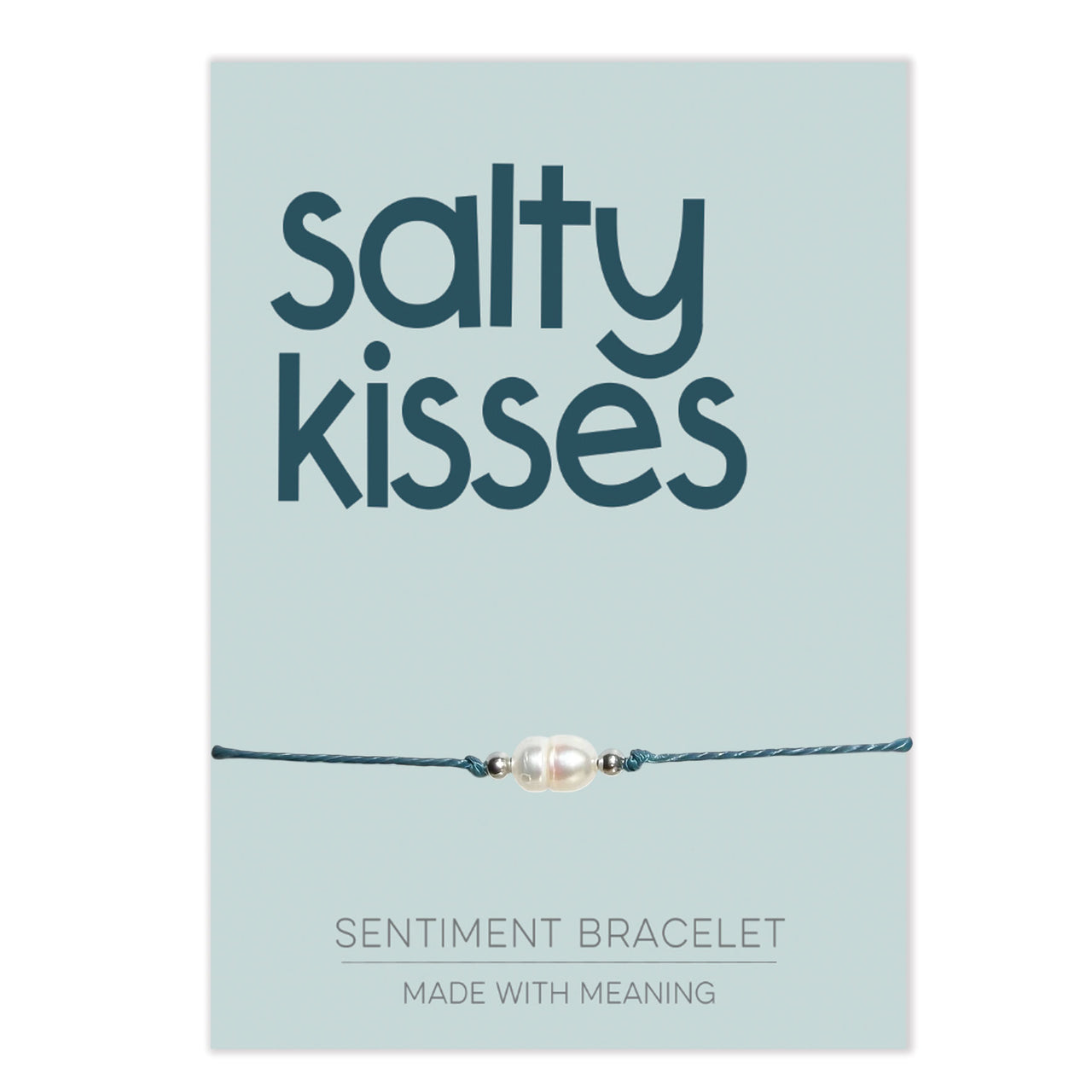 PRE ORDER Salty Kisses Sentiment Bracelet