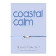 PRE ORDER Coastal Calm Sentiment Bracelet - Coralandmint