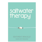 PRE ORDER Saltwater Therapy Sentiment Bracelet - Coralandmint