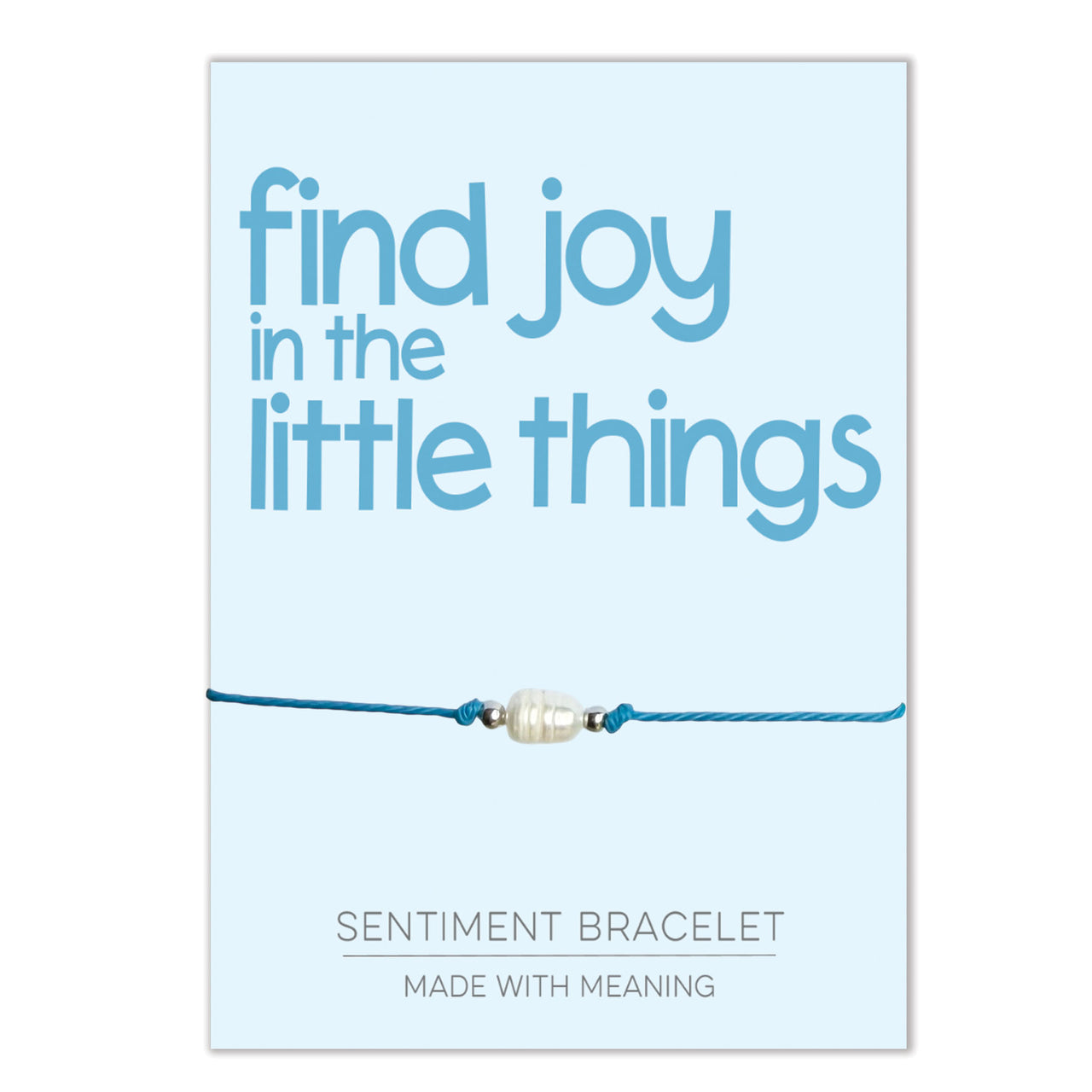 PRE ORDER Find Joy In The Little Things Sentiment Bracelet