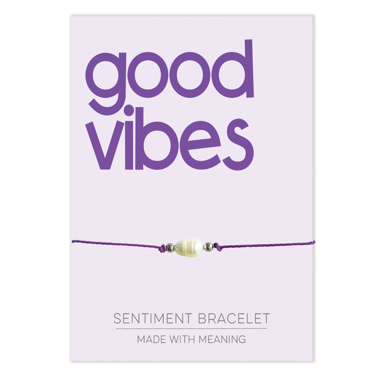 PRE ORDER Good Vibes Sentiment Bracelet