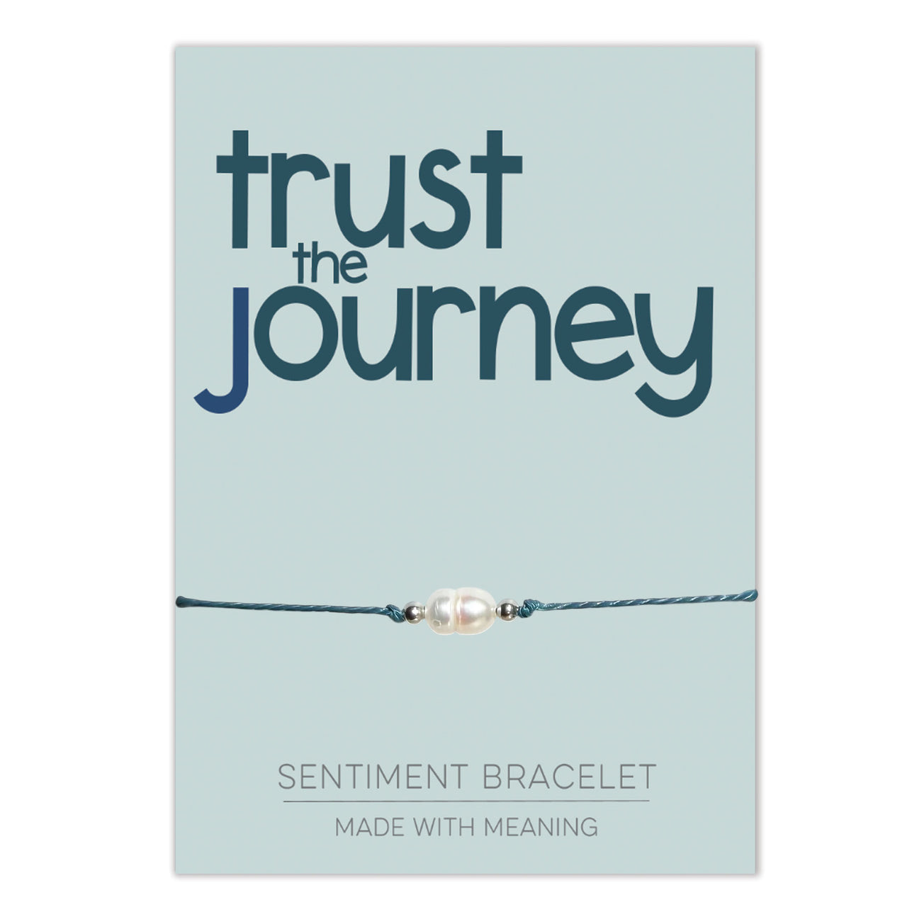 PRE ORDER trust the journey Sentiment Bracelet