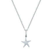 Silver Starfish charm necklace - Coralandmint