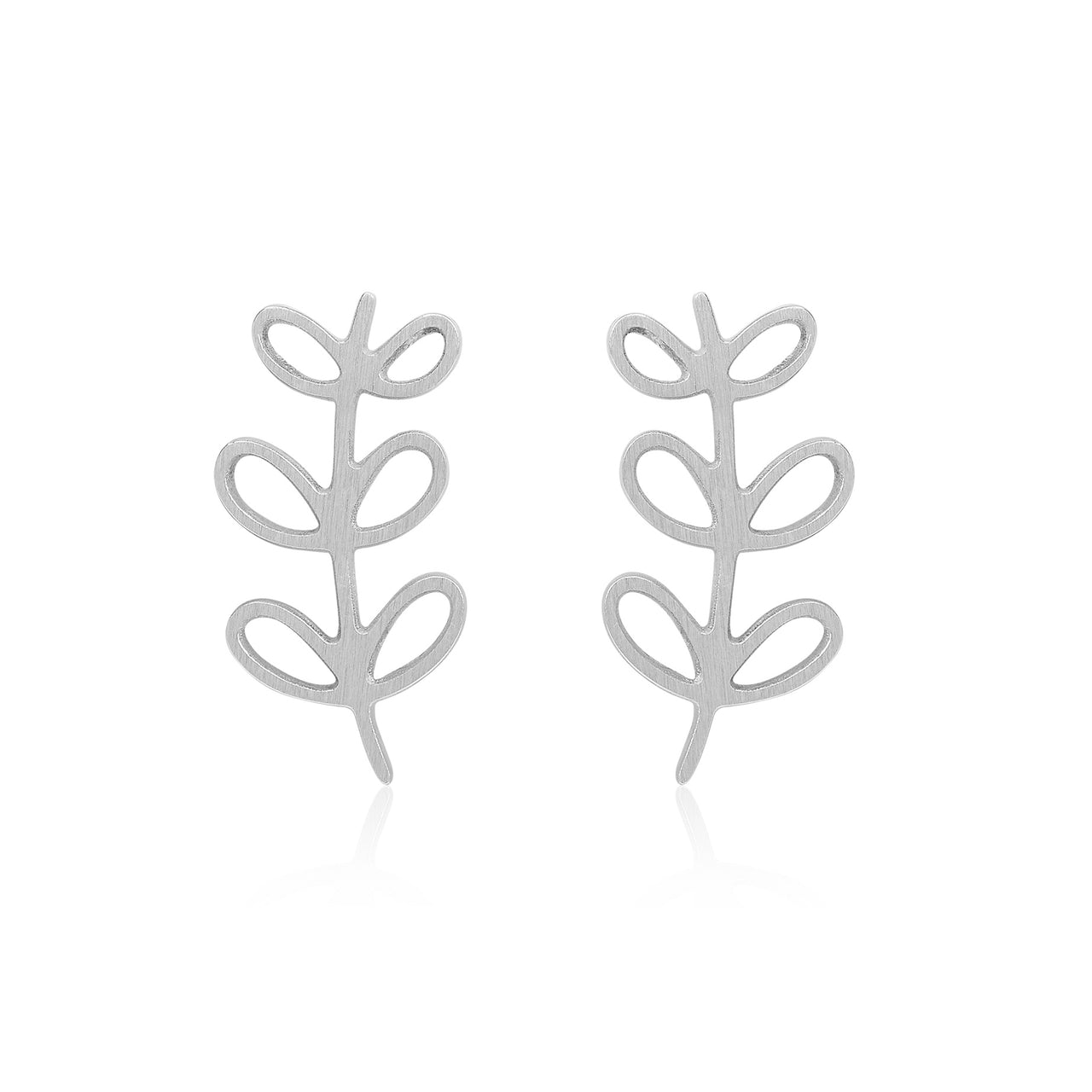 Silver Stem Climber Studs - Coralandmint