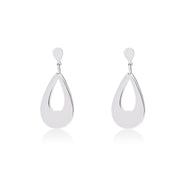 Silver drop earrings - Coralandmint