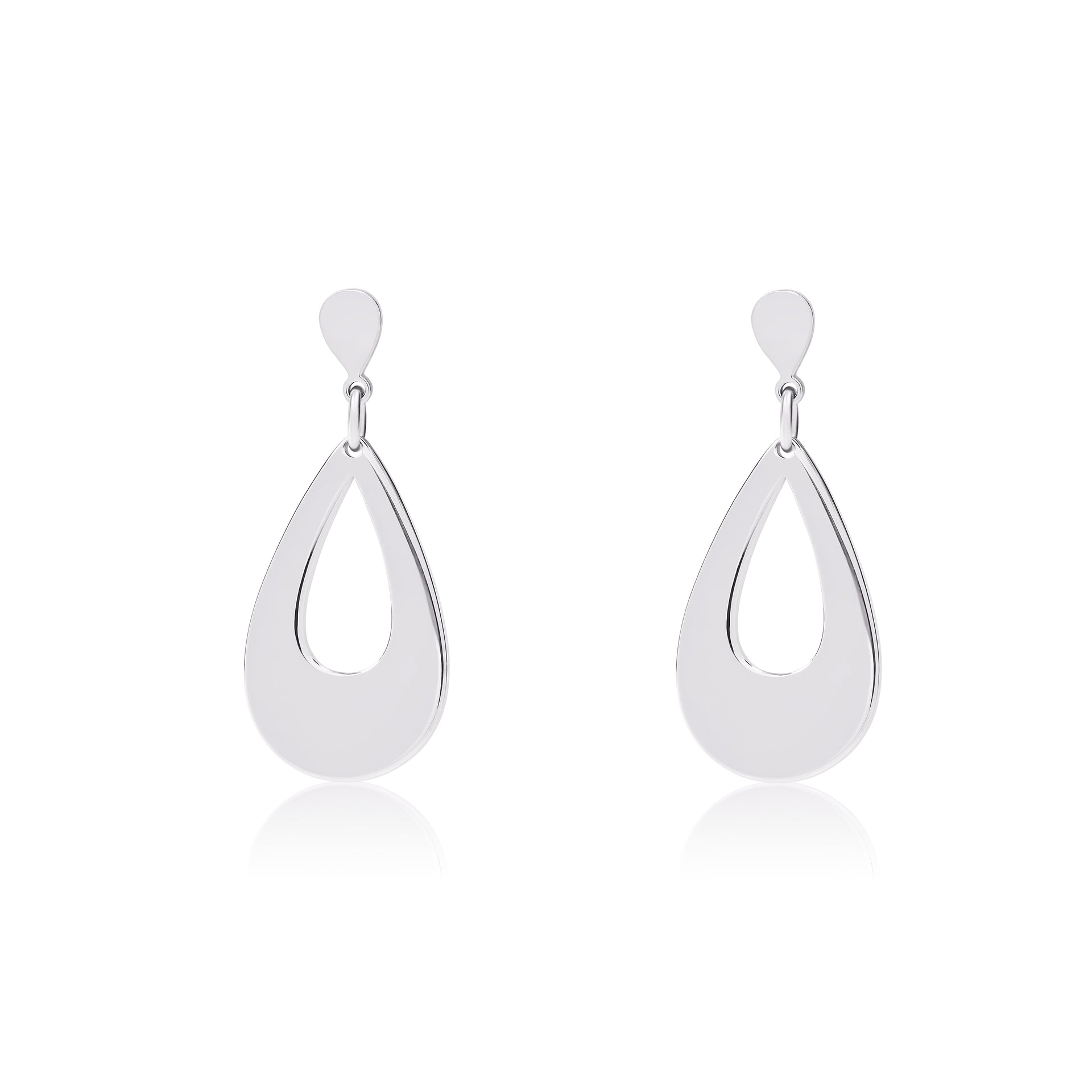 Silver drop earrings - Coralandmint