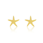Gold Starfish Studs - Coralandmint