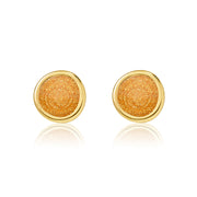 Gold Pebble Studs - Various Colours - Coralandmint