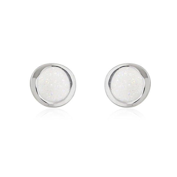 Pearlescent sparkle studs - Coralandmint