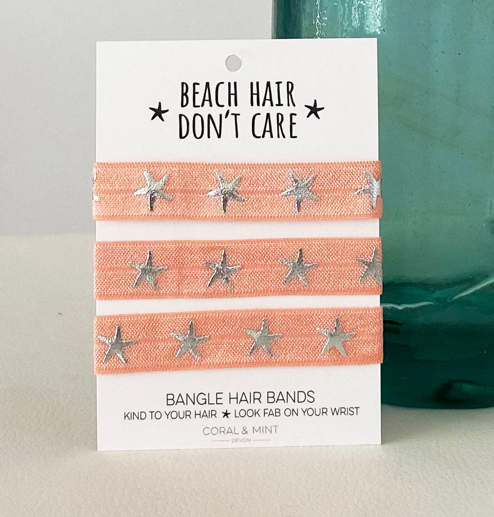 Beach Hair Bangle Band - Coral