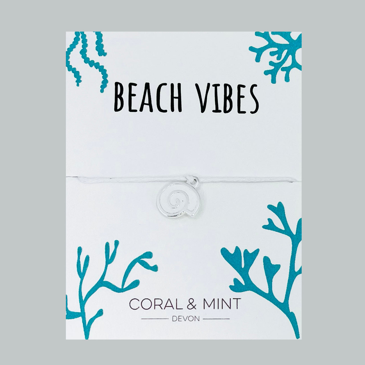 Beach Vibes - white shell
