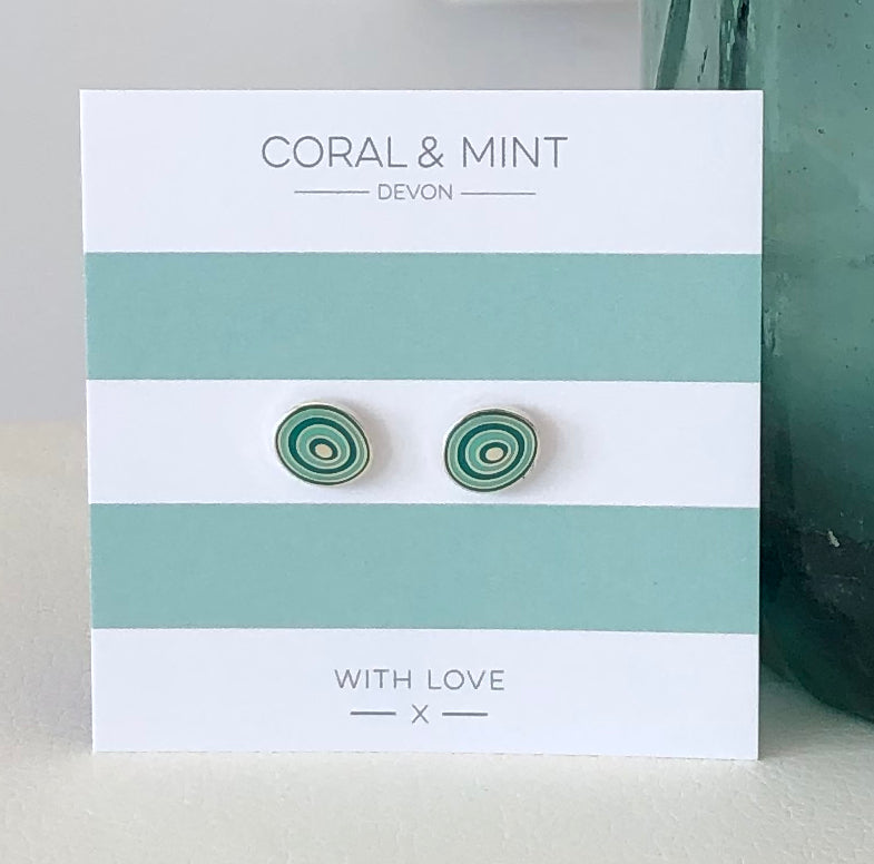 Mint Swirl Earrings